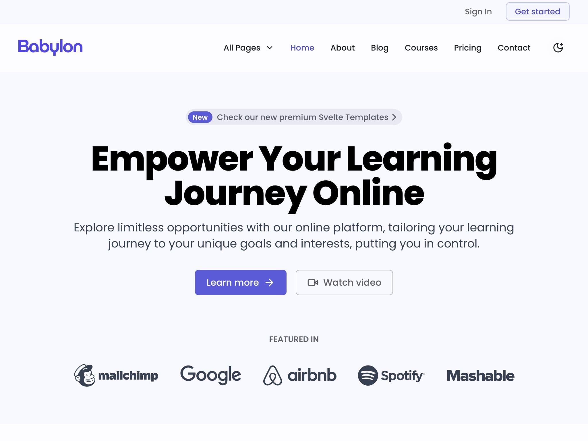  Babylon - Svelte Education Template