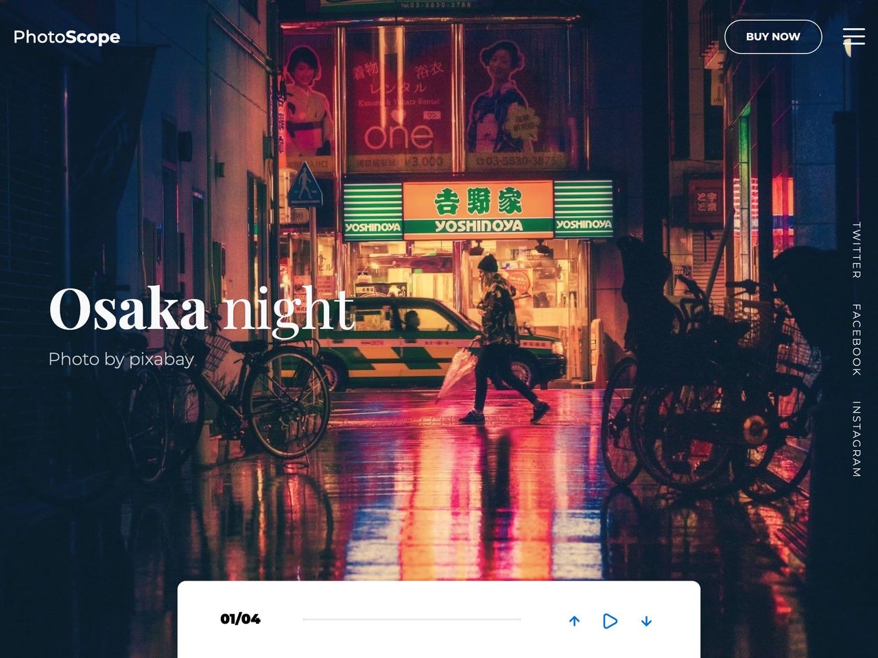Nuxt & Vue Photography Portfolio Template